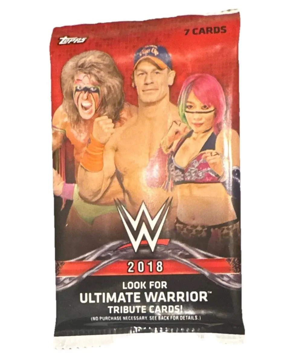 Topps 2018 Topps WWE Sealed Trading Card Pack 7 Cards Tribute (1 Pack)